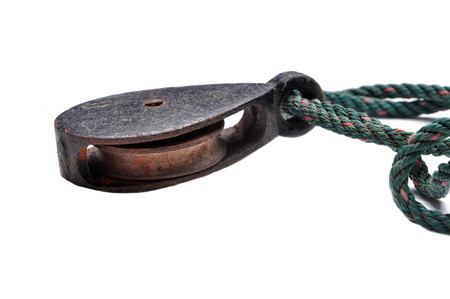 pulley was designed to provide ease of moving objects.の写真素材