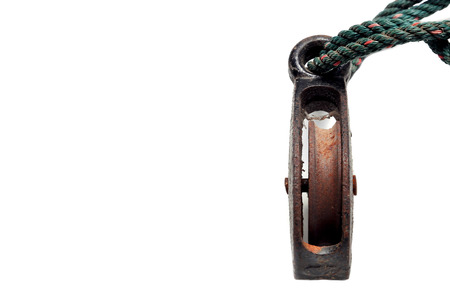 pulley was designed to provide ease of moving objects.の写真素材