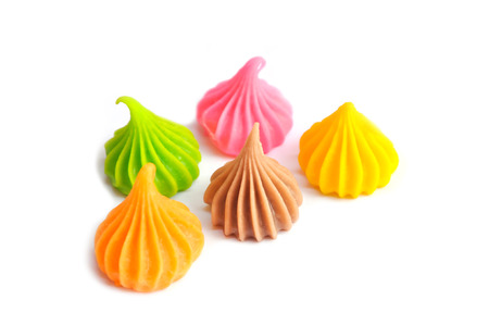 Aalaw sweet dessert made ââof flour. The outer surface is solid sugar. The inner is viscosity starchy. There are many colors and fragrant.の写真素材