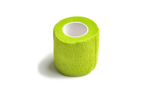 Coban used to prevent injury caused by sport exercise or use of the joints or parts.の写真素材