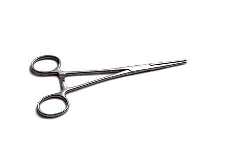 Clamp is used to grasp tissue or vascular surgery.の写真素材