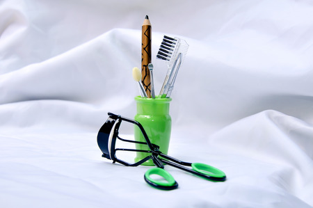 Portable makeup equipment set for young female or teenage.の写真素材