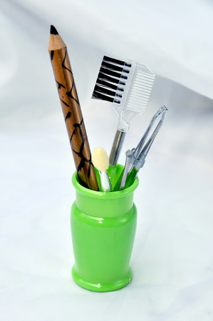 Portable makeup equipment set for young female or teenage.の写真素材