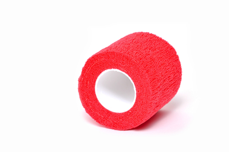 A conforming bandage is a bandage designed to mold itself to the shape of the areaの写真素材