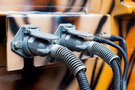 two industrial plug at carriage