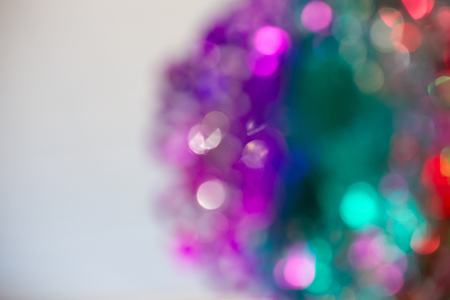 colourful bokeh at bar in the night partyの写真素材
