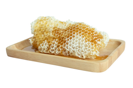Honey in the honeycombの写真素材
