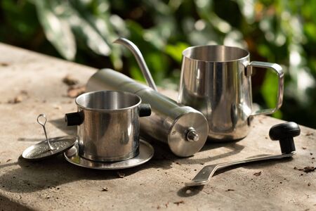 Equipment for manual drip coffeeの写真素材