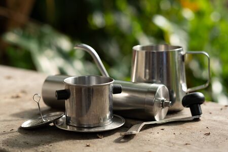 Equipment for manual drip coffeeの写真素材