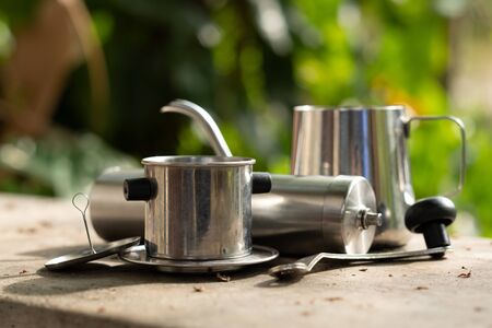 Equipment for manual drip coffeeの写真素材