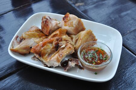 Grilled Chicken is one of our favorite meals.の写真素材