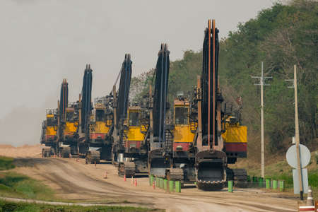 Wire Rope Power Shovel in lignite mine