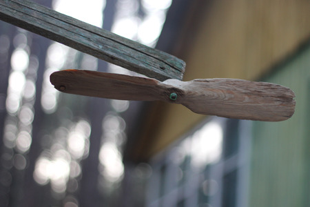 Wooden propeller. Vaneの写真素材