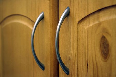 Furniture handles (close-up)の写真素材