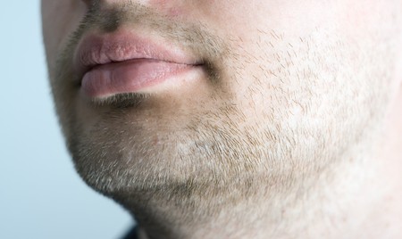 Close-up of stubble.の写真素材