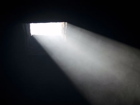 Picture presents ray of light through the windowの写真素材