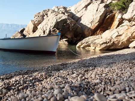 Small boat on the beach
