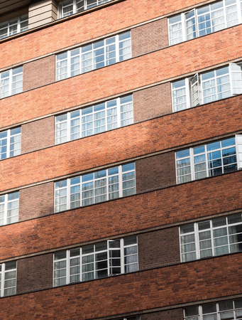 Old style brick facade buildingの写真素材