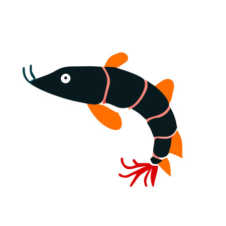 Vector colorful illustration EPS. Clipart Hand drawn cartoon graphic deisgn icon. AI generated imageのイラスト素材