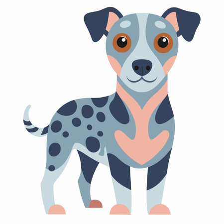 Chinook Salmon dog sleeps kawaii. AI generated image. Clipart cartoon design iconのイラスト素材