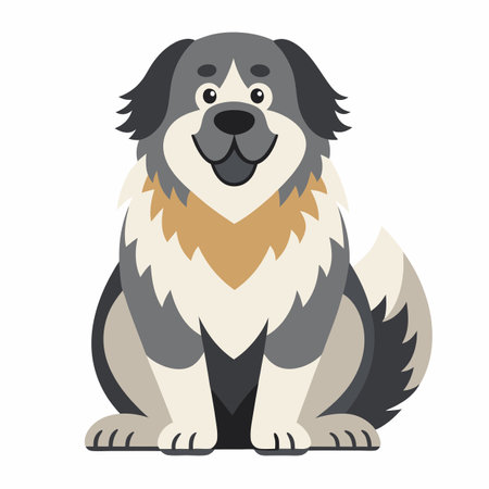 Chipping Sparrow dog angry kawaii. AI generated image. Clipart cartoon design iconのイラスト素材