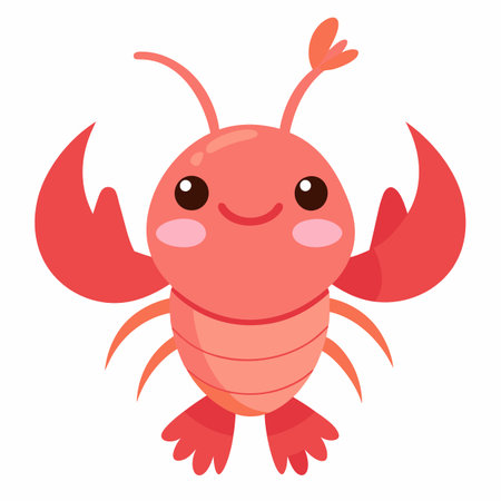 Crab Plover bird angry kawaii. AI generated image. Clipart cartoon design iconのイラスト素材