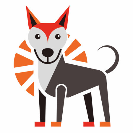 Dog Tick screams kawaii. AI generated image. Clipart cartoon design iconのイラスト素材