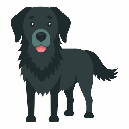 Dutch Shepherd dog reading kawaii. AI generated image. Clipart cartoon design iconのイラスト素材