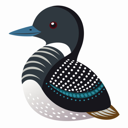 Elegant Tern bird jumps kawaii. AI generated image. Clipart cartoon design iconのイラスト素材