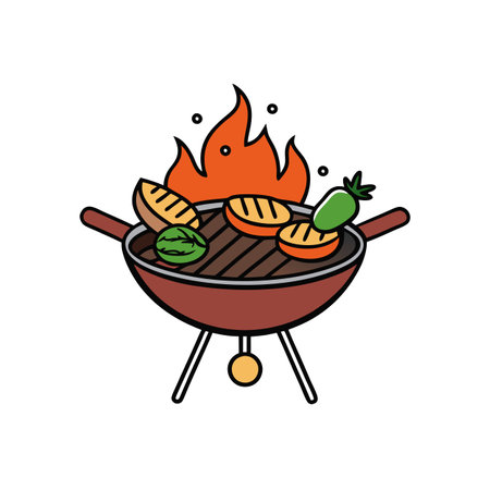 A cinematic close-up shot of a fork spearing a single spaghetti noodle, coated in the creamy carbona. AI generated. Vector iconのイラスト素材