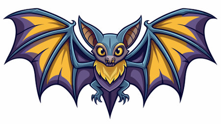 Bats isolated on a transparent background, . AI generated. Vector iconのイラスト素材