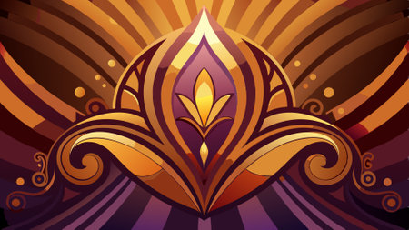 Dark orange brown purple abstract texture Gradient Cherry gold vintage elegant background with space for design Halloween. AI generated. Vector iconのイラスト素材