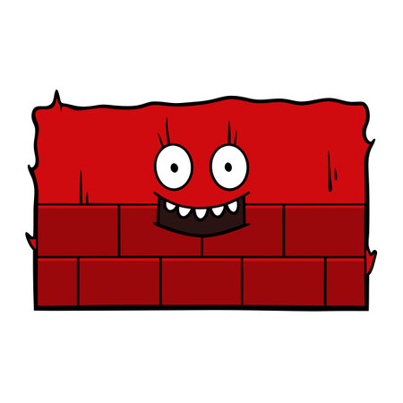 Backgrounds with a spooky red wall. a dark grunge textured red concrete. AI generated. Vector iconのイラスト素材