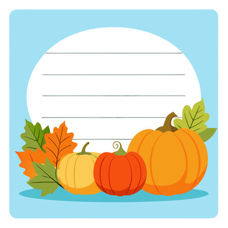 Autumn colorful pumkins on light blue wooden background. Harvest. . AI generated. Vector iconのイラスト素材