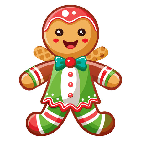 Traditional Christmas cookie - gingerbread man. isolated on transparent background. . AI generated....