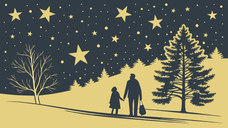 Background full of golden stars. concept of christmas. new year. holidays. . AI generated. Vector iconのイラスト素材