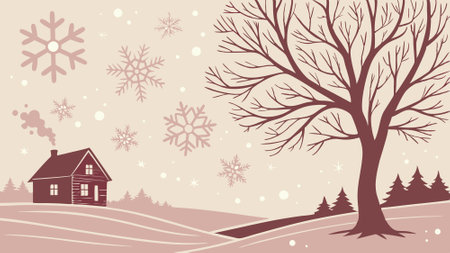 Year bokeh glistering snowflakes christmas shine light pastel texture new background abstract.. AI generated. Vector iconのイラスト素材