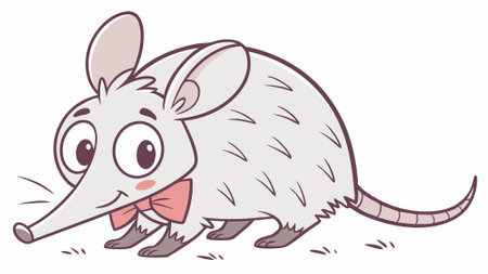 Aardvark mouse unsuitable sits beach Snow vector. AI generated. Vector iconのイラスト素材