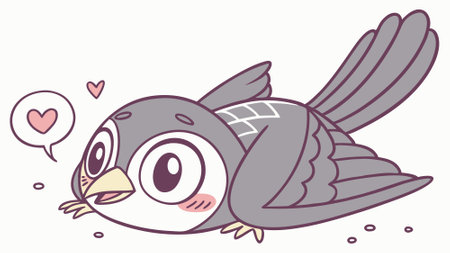 Asian Koel bird pleasant cries house Light Bulbs vector. AI generated. Vector iconのイラスト素材