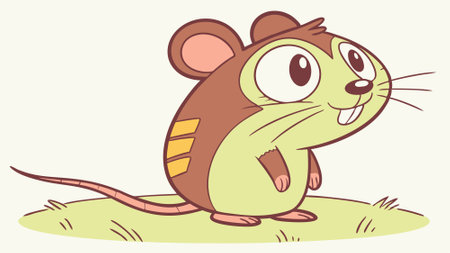 Agouti rodent trembling smiles jungle Snow vector. AI generated. Vector iconのイラスト素材
