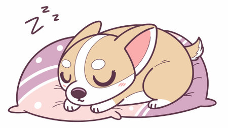 Beaski dog terrible walks room vector. AI generated. Vector iconのイラスト素材