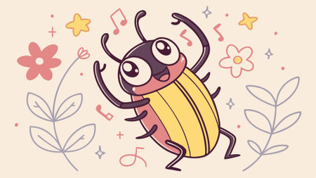 Blister Beetle insulted stay bank vector. AI generated. Vector iconのイラスト素材