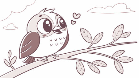 Bobolink bird rejected knocks forest vector. AI generated. Vector iconのイラスト素材