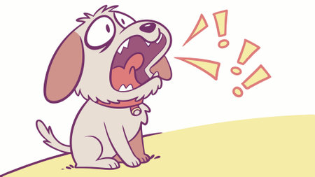 Briard dog harsh goes police vector. AI generated. Vector iconのイラスト素材