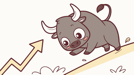 Bull kind runs school vector. AI generated. Vector iconのイラスト素材