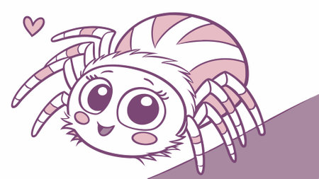 California Tarantula spider hopeless flies hospital vector. AI generated. Vector iconのイラスト素材