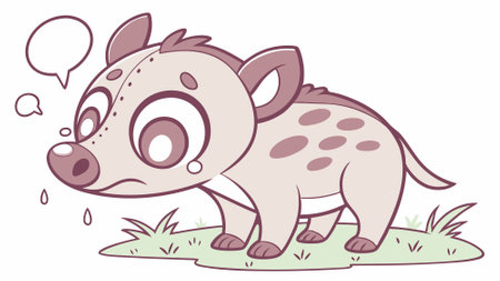 Andrewsarchus dinosaur stupid walks street Refrigerator vector. AI generated. Vector iconのイラスト素材