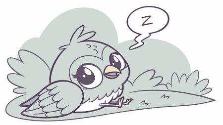 Capercaillie bird active goes ocean vector. AI generated. Vector iconのイラスト素材