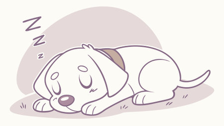 Chesapeake Bay Retriever dog useful goes garden vector. AI generated. Vector iconのイラスト素材
