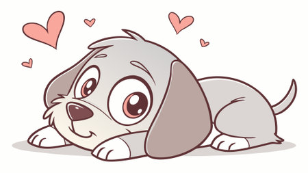 Cesky Fousek dog charming looks street vector. AI generated. Vector iconのイラスト素材